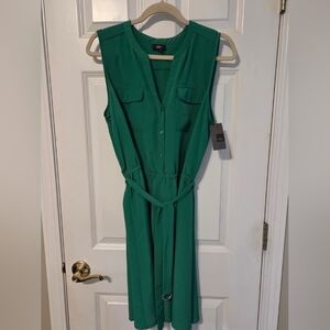 Jade green dress
